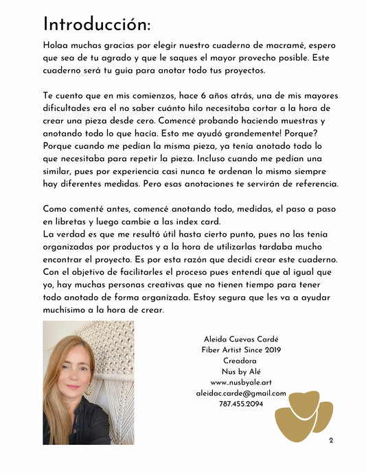 Cuaderno de Macramé-Versión Física